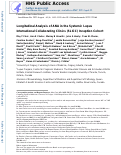 Cover page: Longitudinal analysis of ANA in the Systemic Lupus International Collaborating Clinics (SLICC) Inception Cohort