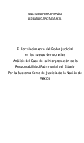 Cover page: El Fortalecimiento del Poder Judicial en las nuevas democracias: Análisis del Caso de la Interpretación de la Responsabilidad Patrimonial del Estado Por la Suprema Corte de Justicia de la Nación de México