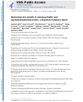 Cover page: Harnessing rare variants in neuropsychiatric and neurodevelopment disorders—a Keystone Symposia report