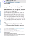 Cover page: A Phase 2/3 Prospective Multicenter Study of the Diagnostic Accuracy of Prostate Specific Membrane Antigen PET/CT with <sup>18</sup>F-DCFPyL in Prostate Cancer Patients (OSPREY).