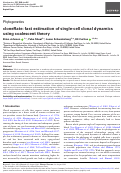 Cover page: cloneRate: fast estimation of single-cell clonal dynamics using coalescent theory