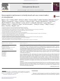 Cover page: Neurocognitive performance in family-based and case-control studies of schizophrenia.