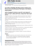 Cover page: Association of infertility with atherosclerotic cardiovascular disease among postmenopausal participants in the Women’s Health Initiative