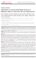 Cover page: High Rates of Uncontrolled Blood Pressure in Malawian Adults Living with HIV and Hypertension