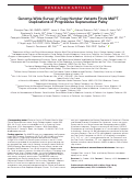 Cover page: Genome‐wide survey of copy number variants finds MAPT duplications in progressive supranuclear palsy