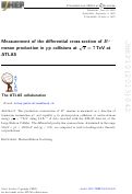 Cover page: Measurement of the differential cross-section of B+ meson production in pp collisions at TeV at ATLAS