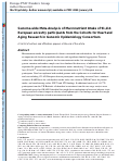 Cover page: Genome-wide meta-analysis of macronutrient intake of 91,114 European ancestry participants from the cohorts for heart and aging research in genomic epidemiology consortium