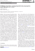 Cover page: Multiplicity dependence of charged-particle intra-jet properties in pp collisions at s = 13 TeV