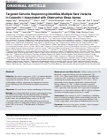 Cover page: Targeted Genome Sequencing Identifies Multiple Rare Variants in&nbsp;Caveolin-1 Associated with Obstructive Sleep Apnea.