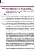 Cover page: Measuring performance on the Healthcare Access and Quality Index for 195 countries and territories and selected subnational locations: a systematic analysis from the Global Burden of Disease Study 2016