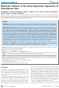 Cover page: Molecular Subsets in the Gene Expression Signatures of Scleroderma Skin