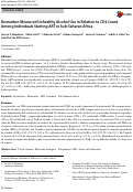 Cover page: Biomarker-Measured Unhealthy Alcohol Use in Relation to CD4 Count Among Individuals Starting ART in Sub-Saharan Africa.