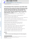 Cover page: Clinical phenotype of the recurrent 1q21.1 copy-number variant.