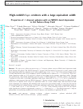 Cover page: High-redshift Ly emitters with a large equivalent width