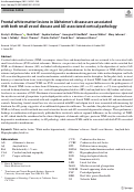 Cover page: Frontal white matter lesions in Alzheimer’s disease are associated with both small vessel disease and AD-associated cortical pathology