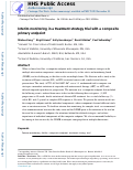 Cover page: Interim monitoring in a treatment strategy trial with a composite primary endpoint