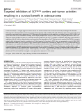 Cover page: Targeted inhibition of SCFSKP2 confers anti-tumor activities resulting in a survival benefit in osteosarcoma.