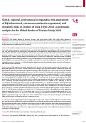 Cover page: Global, regional, and national comparative risk assessment of 84 behavioural, environmental and occupational, and metabolic risks or clusters of risks, 1990–2016: a systematic analysis for the Global Burden of Disease Study 2016