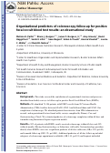 Cover page: Organizational Predictors of Colonoscopy Follow-up for Positive Fecal Occult Blood Test Results: An Observational Study