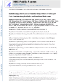 Cover page: Radiotherapy after radical prostatectomy: Effect of timing of postprostatectomy radiation on functional outcomes