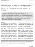 Cover page: Clinical EEG slowing induced by electroconvulsive therapy is better described by increased frontal aperiodic activity.