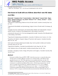 Cover page: Disclosure to South African children about their own HIV status over time.