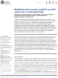 Cover page: Multifactorial processes underlie parallel opsin loss in neotropical bats