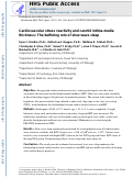 Cover page: Cardiovascular Stress Reactivity and Carotid Intima-Media Thickness: The Buffering Role of Slow-Wave Sleep.