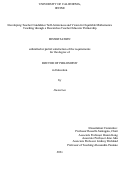 Cover page: Developing Teacher Candidates' Self-Awareness and Vision for Equitable Mathematics Teaching through a Researcher-Teacher Educator Partnership