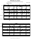 Cover page: Sinfonia in g minor