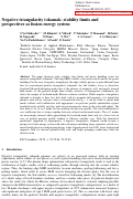 Cover page: The negative triangularity tokamak: stability limits and prospects as a fusion energy system