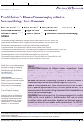 Cover page: The Alzheimers Disease Neuroimaging Initiative Neuropathology Core: An update.