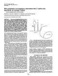 Cover page: RNA structure, not sequence, determines the 5' splice-site specificity of a group I intron.