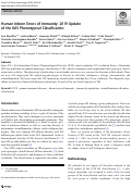 Cover page: Human Inborn Errors of Immunity: 2019 Update of the IUIS Phenotypical Classification