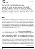 Cover page: Genetic factors associated with prostate cancer conversion from active surveillance to treatment