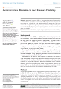 Cover page: Antimicrobial Resistance and Human Mobility.