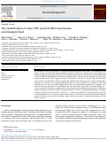 Cover page: The identification of intact HIV proviral DNA from human cerebrospinal fluid