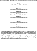 Cover page: Can computers tell a story? Discourse Structure in Computer-generated Text and Humans