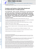 Cover page: Prevalence and predictors of hair pulling disorder and excoriation disorder in Tourette syndrome