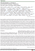 Cover page: DNA Methylation in Newborns and Maternal Smoking in Pregnancy: Genome-wide Consortium Meta-analysis