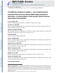 Cover page: The Difference Between Cystatin C– and Creatinine-Based Estimated GFR and Associations With Frailty and Adverse Outcomes: A Cohort Analysis of the Systolic Blood Pressure Intervention Trial (SPRINT)