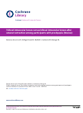 Cover page: Trifocal intraocular lenses versus bifocal intraocular lenses after cataract extraction among participants with presbyopia