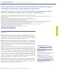 Cover page: Clinico-pathological relationship between androgen receptor and tumour infiltrating lymphocytes in triple negative breast cancer