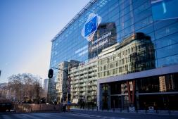 Jacques Delors building, rue Belliard, Brussels - Committee of the Regions’ main building with the visitors' entrance