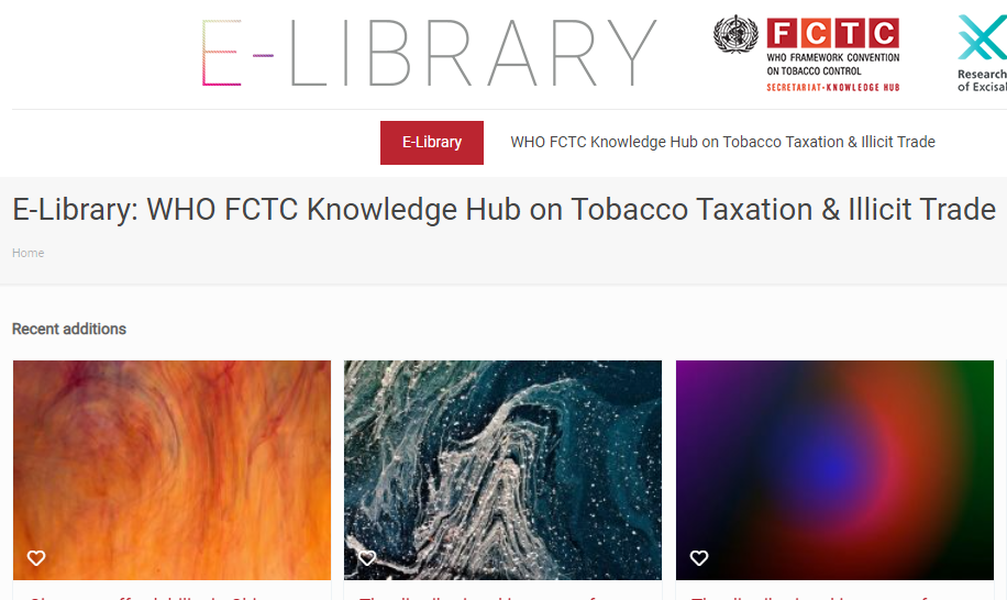 E-library tobacco tax