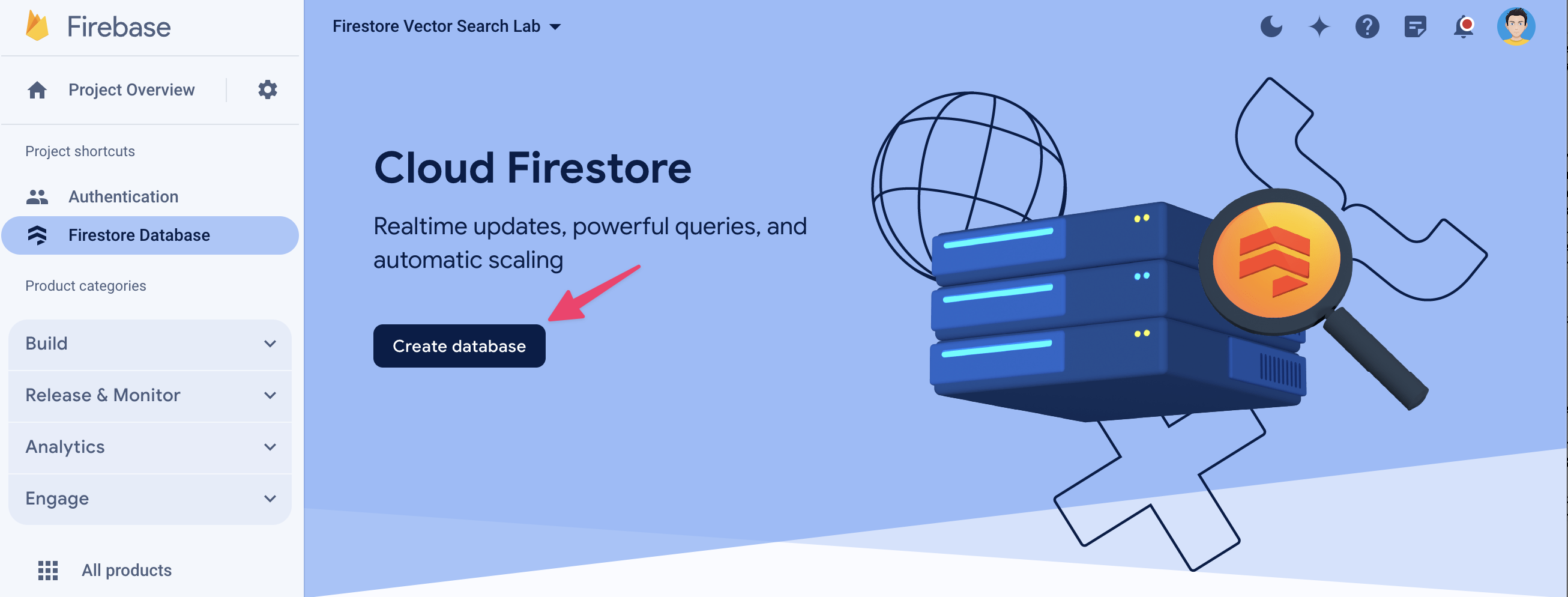 Enabling Cloud Firestore