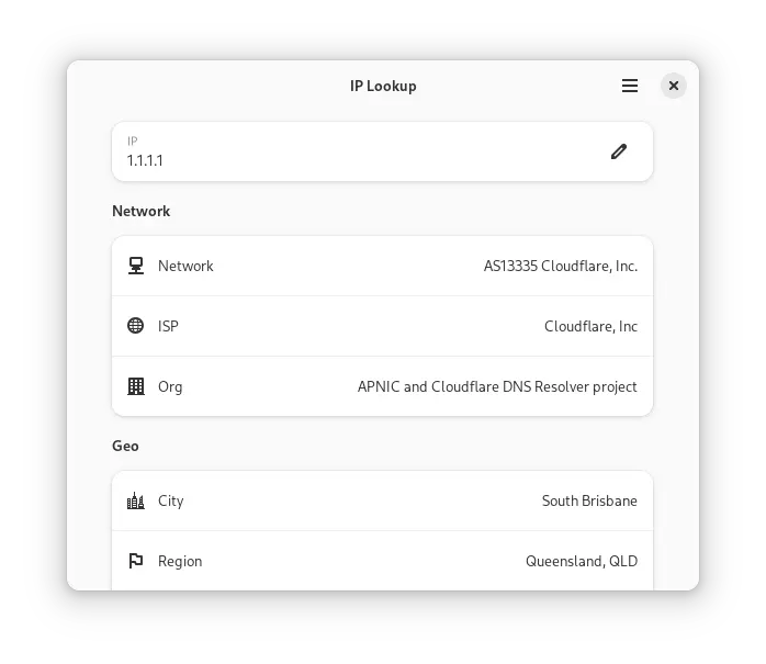 IP Lookup