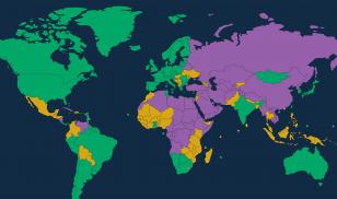 Freedom in the World 2020 Map of Freedom