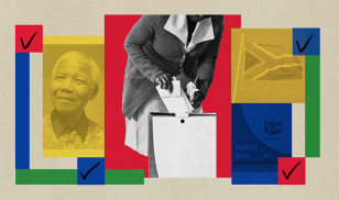 South Africa election graphic