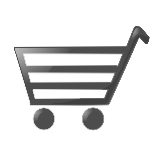 Shopping cart sign vector drawing